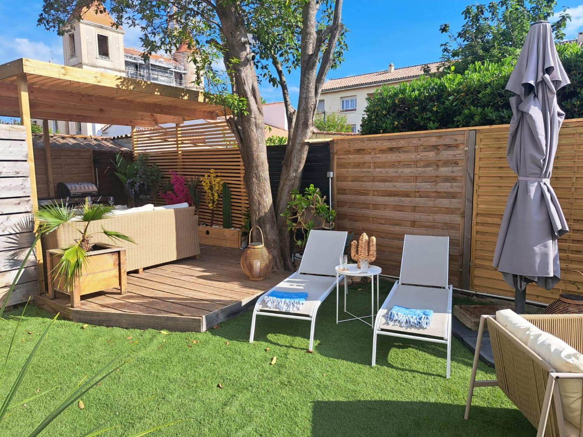 Magnifique Appartement 2 Chambres Avec 50 M2 De Jardin Privatif ลา โคร ภายนอก รูปภาพ